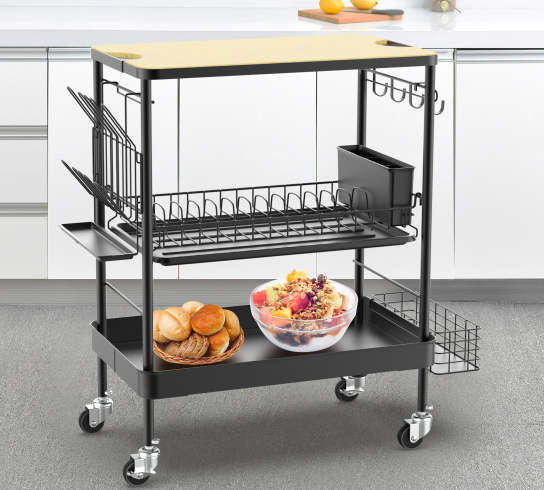 kitchen cart trolley storage rack