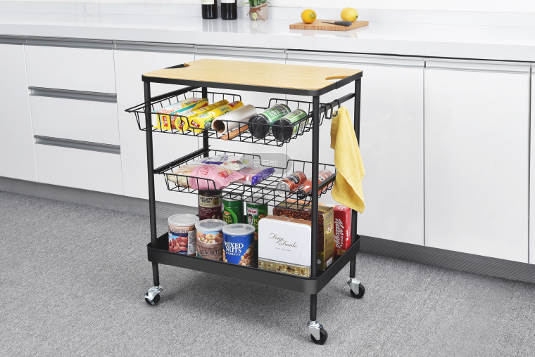 4 tier storage rolling cart